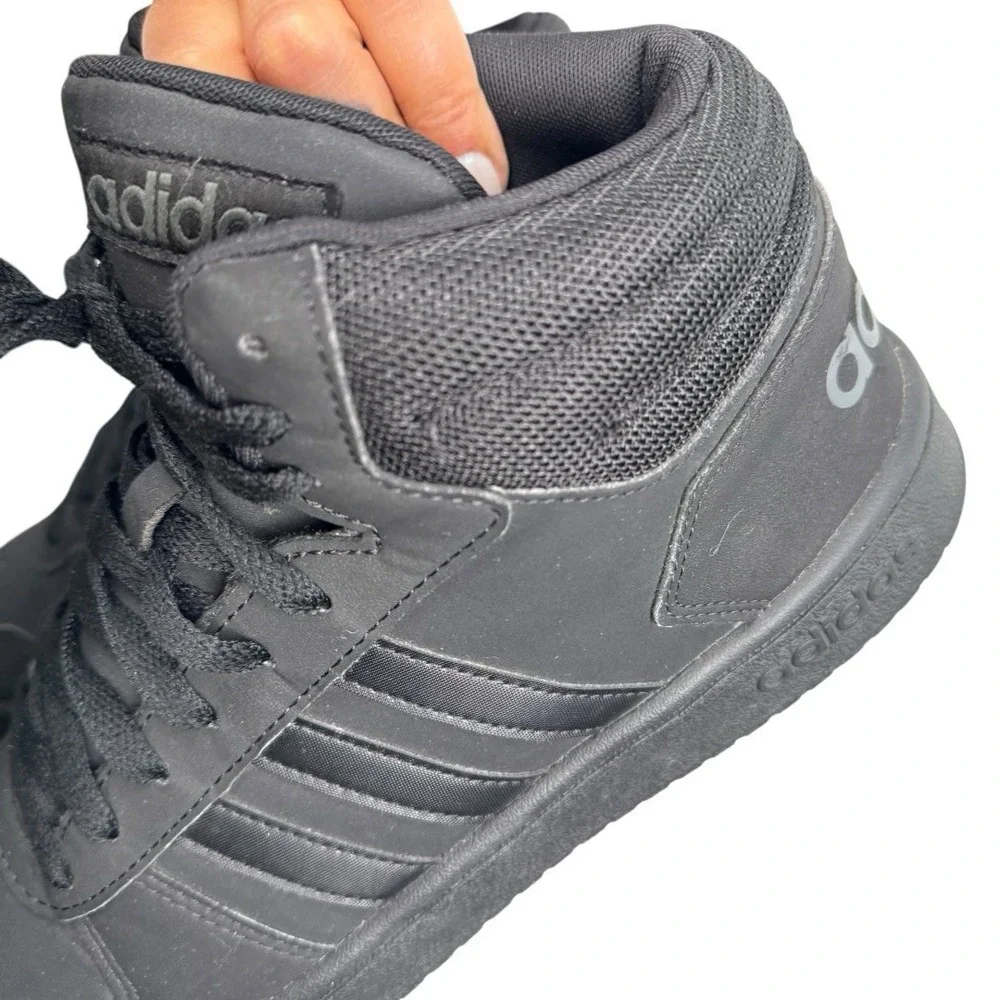 Adidas Mens Hoops 2.0 Mid‎ FV7229 Black Shoes Sneakers Size 11